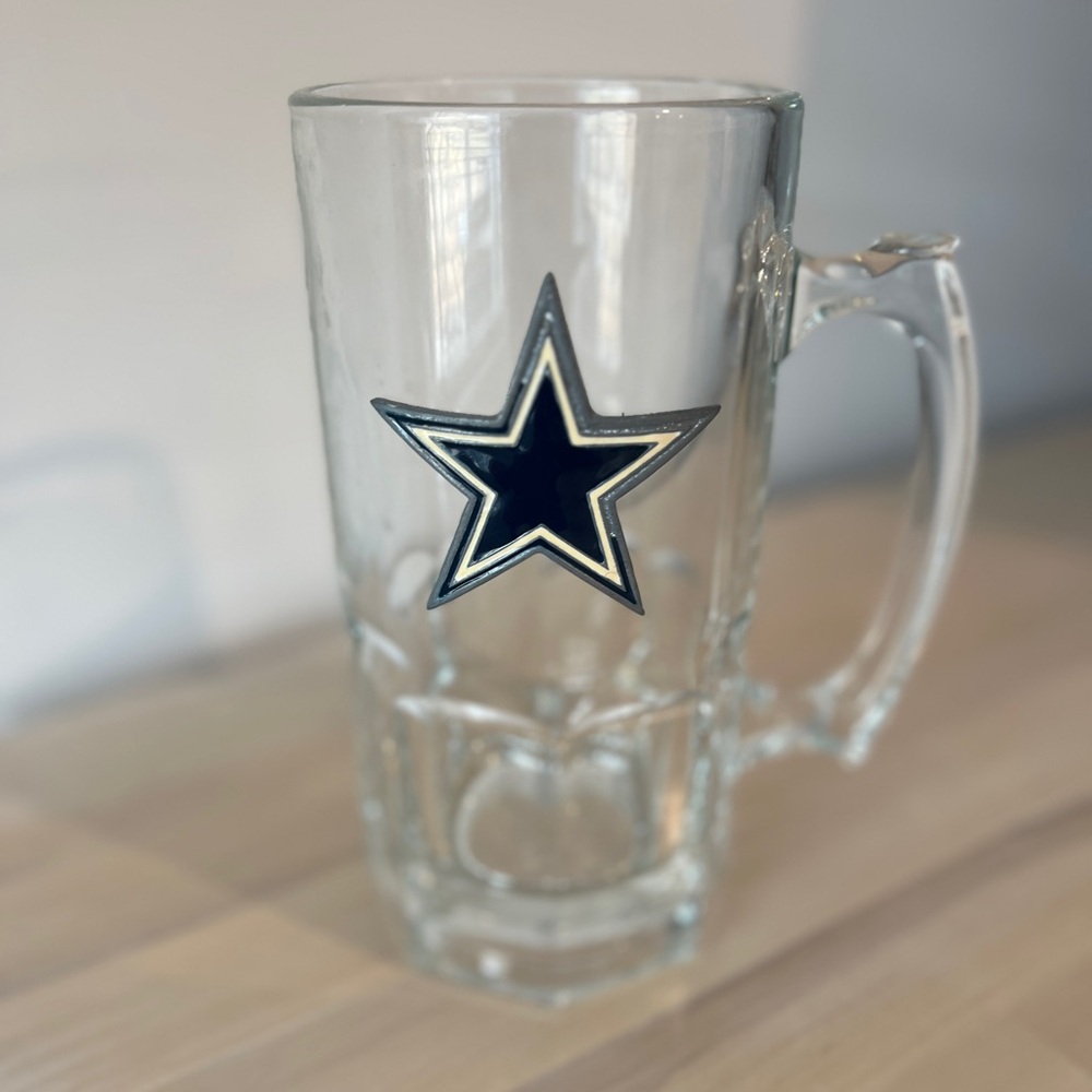 Dallas Cowboys Glass Stein